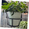 Levemolo Balcony Hanging Planter Baskets Durable Metal Railing Planter Stand
