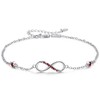 MEDWISE Womens Infinity Anklet Bracelet 925 Sterling Silver Endless Love