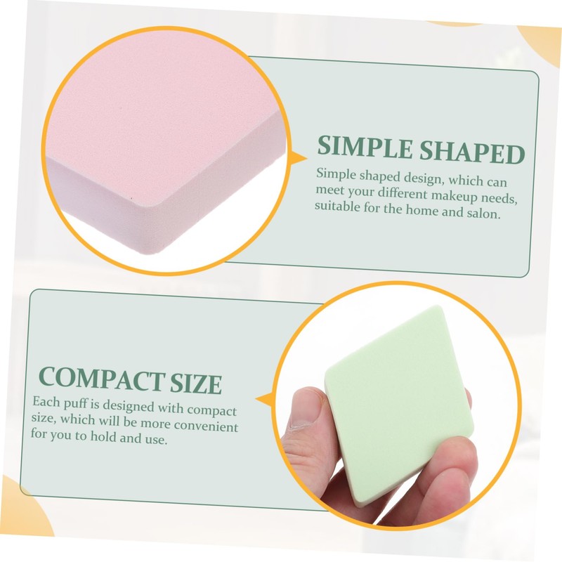 Beavorty 12pcs Multi-function Rhombic Makeup Puff for Loose Powder Application