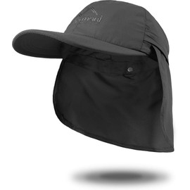 normani Savannah Summer Cap with Roll-Up Neck Protection, darkgray, 61