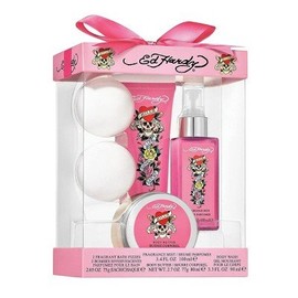 Ed Hardy by Ed Hardy Fragrance Bath Set Women's Perfume - 4pc