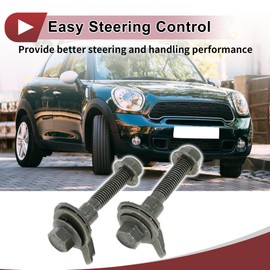 HEROFFIX Suspension Camber Bolt Eccentric Bolt Kit 0.59" 35CrMoA Green 1 Pair with 2 Gaskets