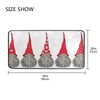 Kitchen Rugs Runner Cute Gnomes Christmas Pattern Doormat Bath Rugs