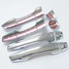 CYAuto Carbon Fiber Chrome Exterior Door Handle Cover Trims for