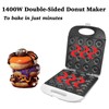 Mini Donut Maker, Non-Stick Donut Maker Machine, 110V 1400W Double-Sided