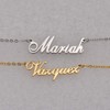 GR35Z9 Dainty Letter Pendant Choker Name Necklace for Best Bridesmaid