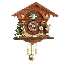 Trenkle Kuckulino Black Forest Clock with Quartz Movement and Cuckoo Chime TU 2045 PQ