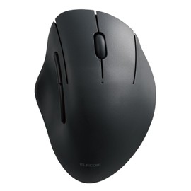 Elecom M-SH20MBSKBK Wireless Mouse, SHELLPHA Silent, 5 Buttons, Bluetooth, Wireless 2.4 GHz Compatible, Multi Pairing (Up to 3 Devices), Medium, Black