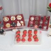 RomanticBaking 10PCS 10x7x2 inches Clear Bakery Boxes for Strawberry,Cookies, Macaron,Gift