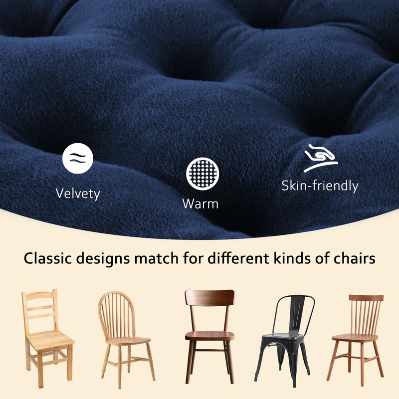 ELFJOY 4 Pack Chair Cushions for Dining Chairs Chair Pads