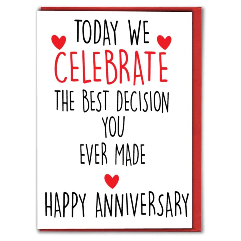 Funny Anniversary Cards for him, for husband, for her for