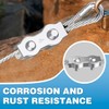 Duplex Clamp Rope Connector M4 Wire Rope Clamp 12 Pieces