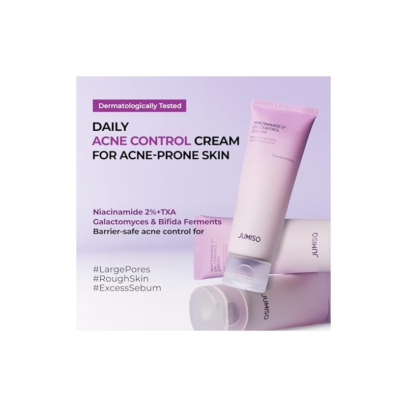 JUMISO Niacinamide 2 Oil Control Cream, Crema de Control de