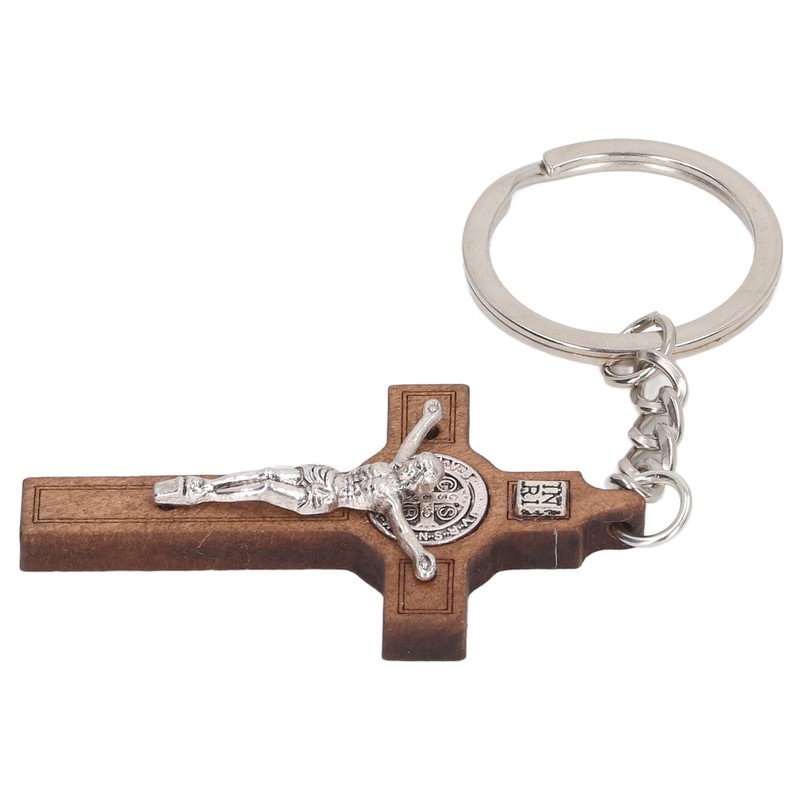 Christian Cross Keychains Engraved Bible Verses Exquisite Jesus Cross Key