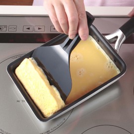 Kai KAI DY5221 Easy to Rebound, Egg Spatula Scraper, Dishwasher Safe, Supervised by Masayo Waki, o.e.c, Black