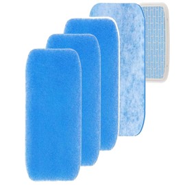12.875 X 5.5 RV AC Air Conditioner Filter Foam Pad Fit for Airflow System of Motorhome Vent Filter Washable Reusable (Pack of 4)