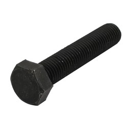 Sourcingmap 8.8 Grade M16x80mm Full Threaded Left Hand Thread Hex Head Bolt Black