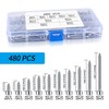 Metric Hex Socket Cap Head Self Tapping Screws, 480pcs M3