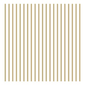 21 Pieces 1.5mm Brass Round Rods, Sutemribor Brass Solid Round Rod Lathe Bar Stock, 1.5mm in Diameter, 100mm in Length