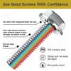 830Pcs M6 M8 M10 Flange Metric Bolt Assortment, Flanged Hex