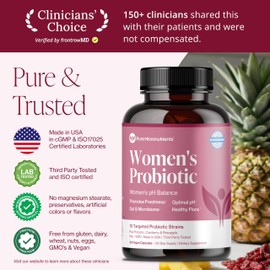 Pure Micronutrients pH Balance Vaginal Probiotics for Women - Odor & Itch Support - Vaginal Health Pills with Cranberry, Lactobacillus & Prebiotics - Feminine Wellness Daily Supplement - 60 Capsules