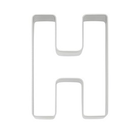 Alphabet Cookie Cutter Set – 3 Inch Tin-Plated Steel Letters A–Z – Individual Letter Cookie Cutters for Baking, Fondant, Crafts & Classroom Fun - Made in the USA (Letter H)