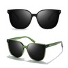 LVIOE 2 Pack Oversized Polarized Sunglasses for Women Trendy Large