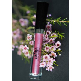 Aromi Sugared Mauve Metallic Liquid Lipstick, Purple Pink Lip Color with Shimmery Finish, Raspberry Mulberry Lipstick, Long-Lasting, Handmade (Sugared Mauve)