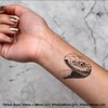 4 x 'Snake Portrait' Temporary Tattoos - Water Resistant, Skin-Safe,
