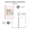 Studio Oh! Medium Spiral Notebook 5.75" x 8.75", Back to