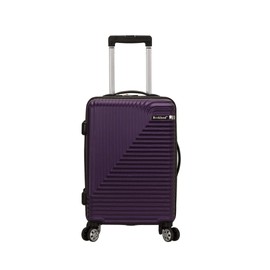 Rockland Star Trail Hardside Spinner Wheel Luggage, Purple, Carry-On 20-Inch