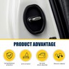 Door Lock Strike Protector, Silicone Silent Shock Absorption Lock Accessories,