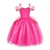 Axaxa Aurora Costume for Girls Princess Aurora Dress with Accessories