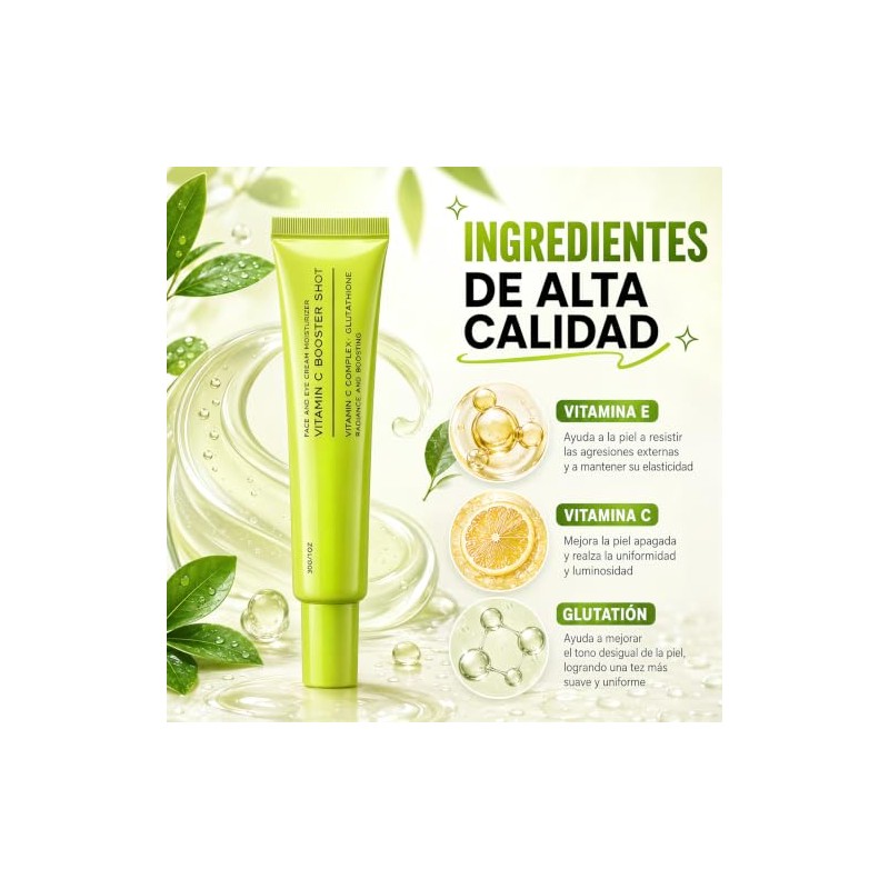 2PCS Vitamin C Booster Shot Serum, Sérum Facial