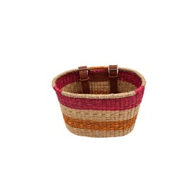 Bike Basket Front Handlebar (13” x 9” x 7.7”), Hand Woven Bike Front Basket for Girls - Seagrass Detachable Bike Basket - Easy to Use Nantucket Basket - Bike Baskets Gifts for Her