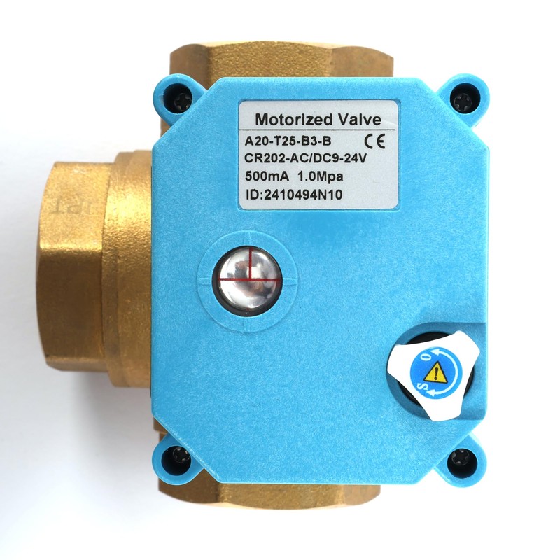 U.S. Solid 1" 3 Way Stainless Steel Motorized Ball Valve