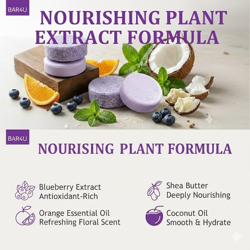 Blueberry Fields Shampoo & Conditioner Bundle, Antioxidant-Rich Hair Care Bundle
