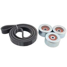 NewYall Drive Belt and Idler Pulley Kit for Toyota Tacoma 2005-2014 7PK2119, 16603-0P030,16604-0P011