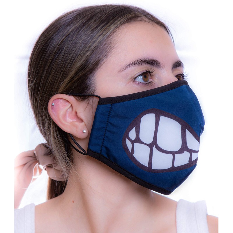 Headmost Comfymask 3 Layer Large Fabric Facemask: Water Repellent, Washable,