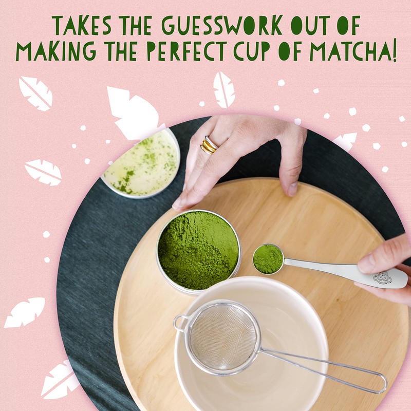 Matcha Green Tea Measuring Spoon/Scoop by PureChimp - Metal/Stainless Steel