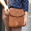 LEABAGS Paris genuine buffalo leather messenger bag in vintage style