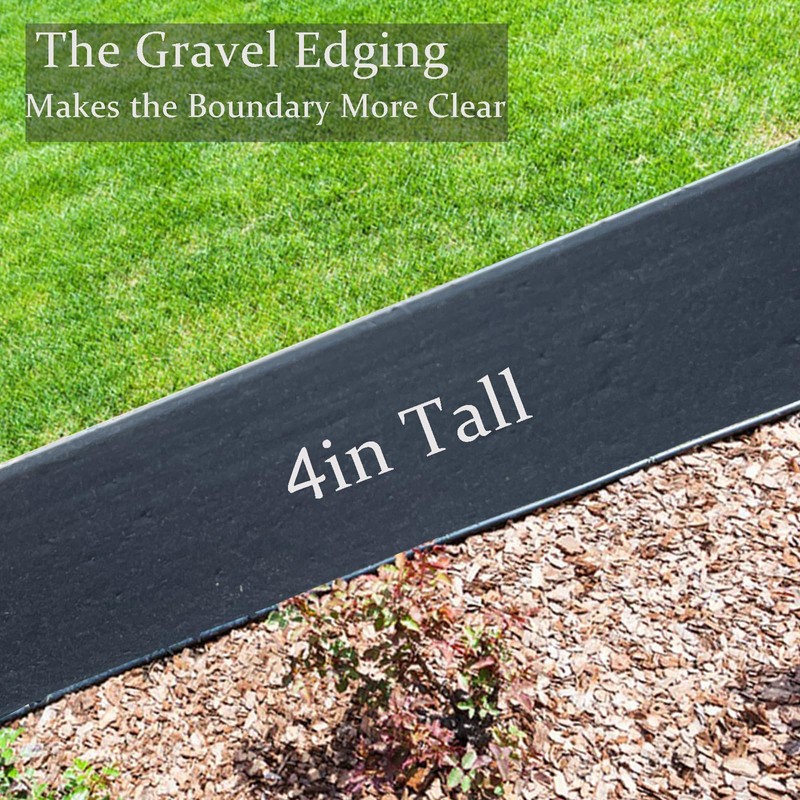 Garden Edging 33FT, 4IN Tall Landscape Edging Border with 50pcs