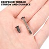 Hemobllo 60 Pcs Computer Case Fan Screws Kit: M5x10mm Carbon