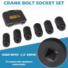 Unbranded 6 Pack Crank Bolt Socket Set 17/19/21/22/24