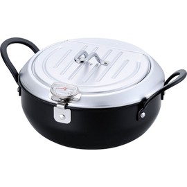 Wahei Freiz TM-9467 Tempura Pot, Imono Koji from Tsubamesanjo, 7.9 inches (20 cm), Iron Lid, Induction Compatible, Made in Japan