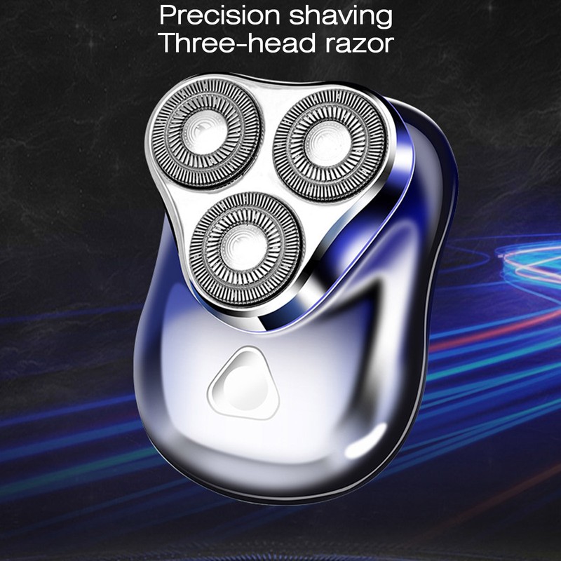 Triple Head Razor Electric Men's Mini Razor Full Body Wash