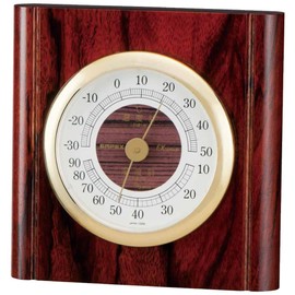 enpekkusu Weather Meter, Temperature and Humidity Meter, Room Place Guide Hygrometer Hanging Unisex Made in Japan Brown TM – 713
