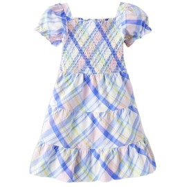 Gymboree,and Toddler Short Sleeve Dresses,Spring Plaid,4T