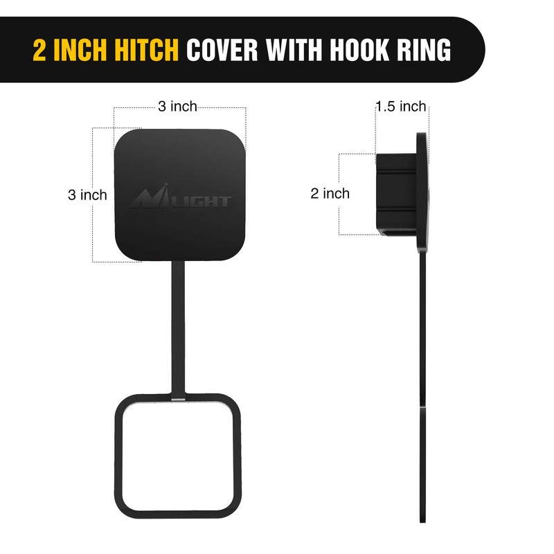 Nilight 2 Inch Rear Trailer Hitch Receiver Class 3 Tow