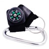 Compass Thermometer Key Holder, Small, Multi-functional, Carabiner Included, Compact, Portable,